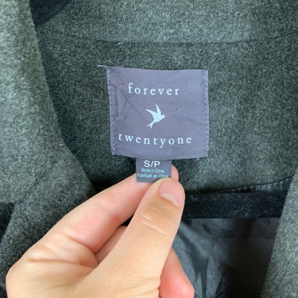 Forever 21 bedazzled gray cropped lined blazer - Picture 6 of 9